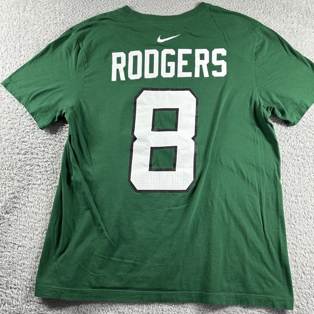 Aaron Rodgers #8 New York Jets Shirt Mens Large Nike Green NY NFL